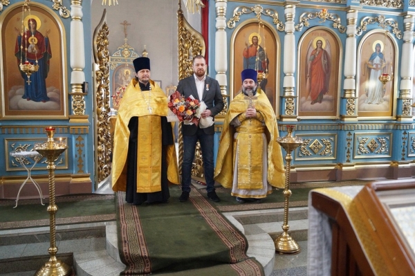 Благодарственный молебен и награждение в Покровском храме с. Жестылево.