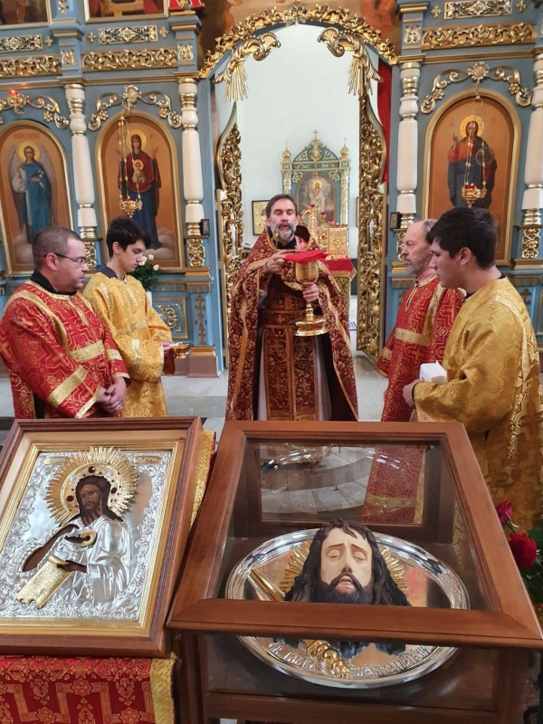 В Покровском храме с. Жестылево прошел Престольный Праздник Усекновение главы Иоанна Крестителя.