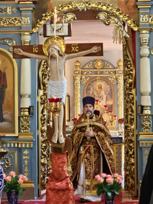 Праздник Воздвижения Честнаго Креста Господня в Покровском храме с. Жестылево.