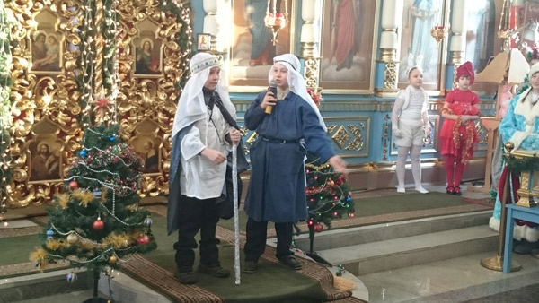 Рождественская елка в Покровском храме с. Жестылево.