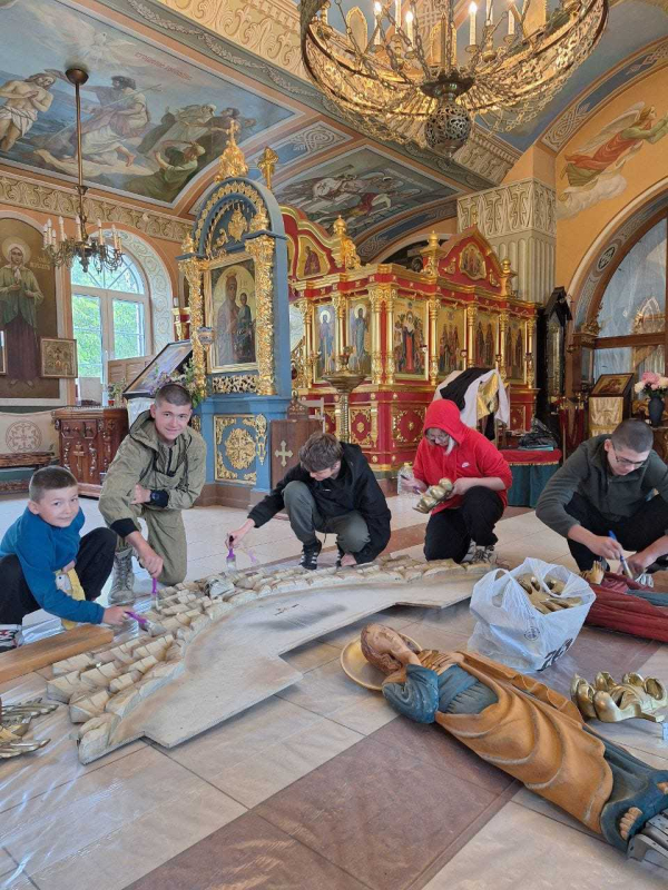 В Покровском храме с. Жестылево прошёл однодневный семейный лагерь.