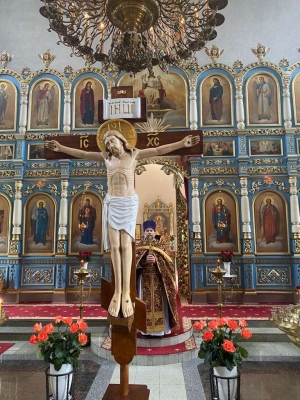 27 сентября в Покровском храме с. Жестылево прошёл Праздник Воздвижения Креста Господня